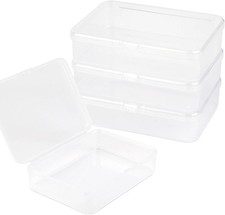 4x Small Plastic Storage Box Container DIY Coins Screws Jewelry Charms Travel