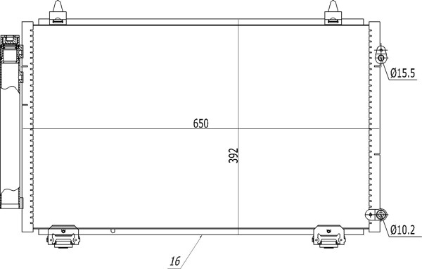 Hart Kondensator Klimaanlage FüR Toyota Corolla 1.6 Vvt-I 1.8 Vvtl-I TS-image