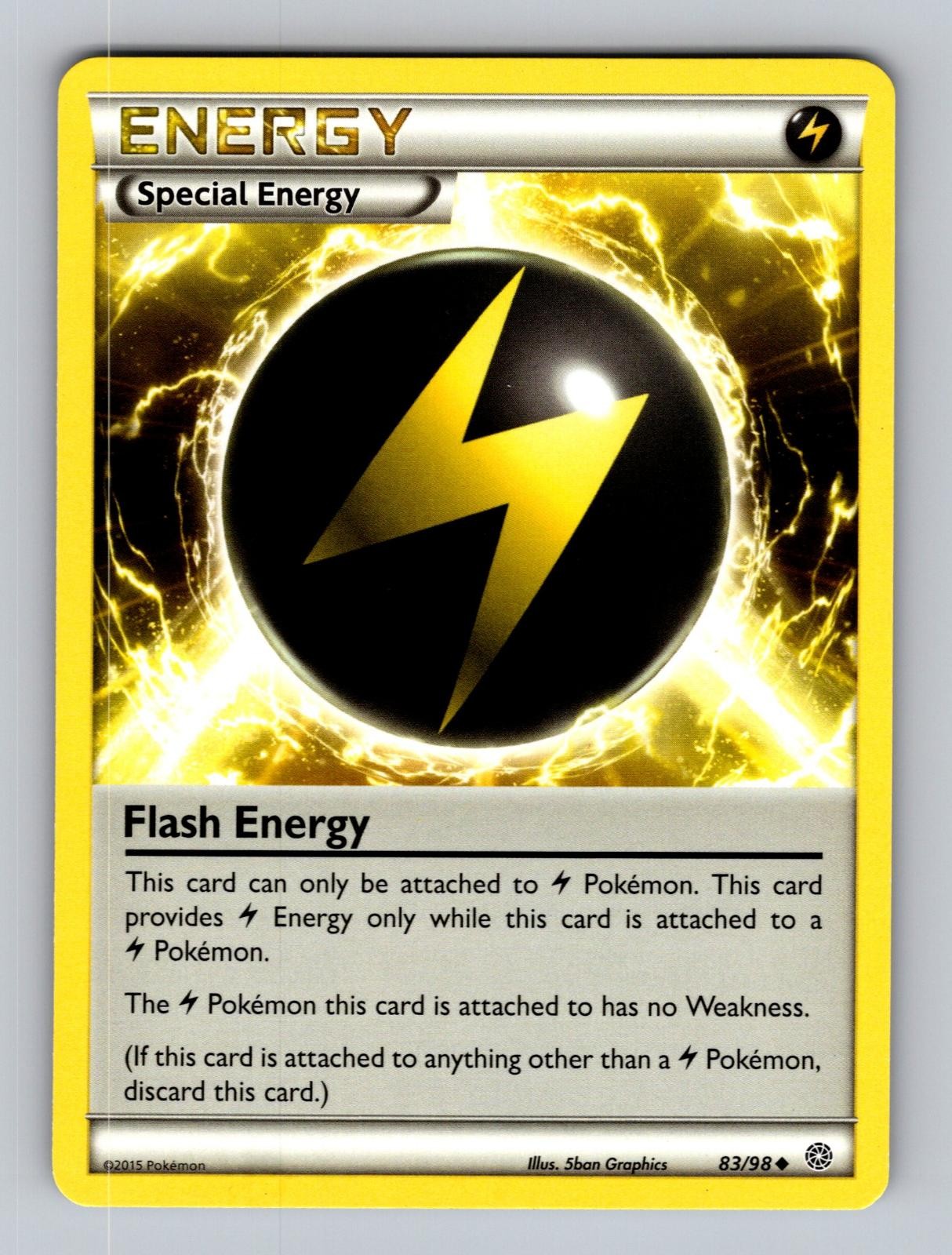 Flash Energy 83/98 Uncommon Ancient Origins Pokemon Lightly Played