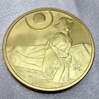 Gold gilded 2016 Satosan Metals Tsukiakari Moonlight 1oz .999 Silver [SKUF3]