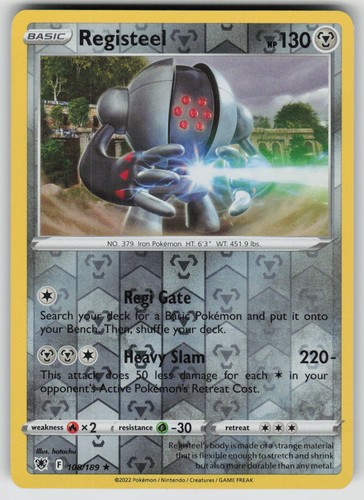 Registeel 108/189 (LP) - SWSH10: Astral Radiance Pokémon