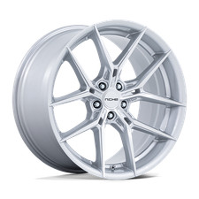 24x10 Niche NC279 Prodigy 5 Silver With Machined Wheels 5x112 (20mm) Set of 4