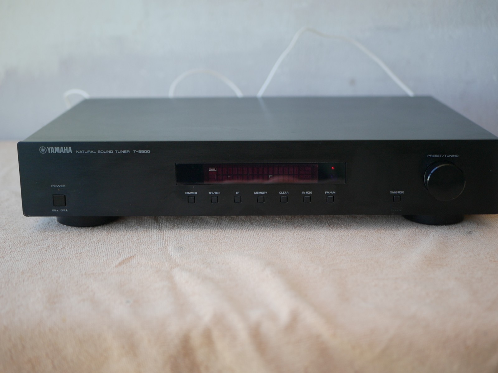 Yamaha T-S500 Black AM/FM Stereo R.D.S. Tuner *Rare* 3