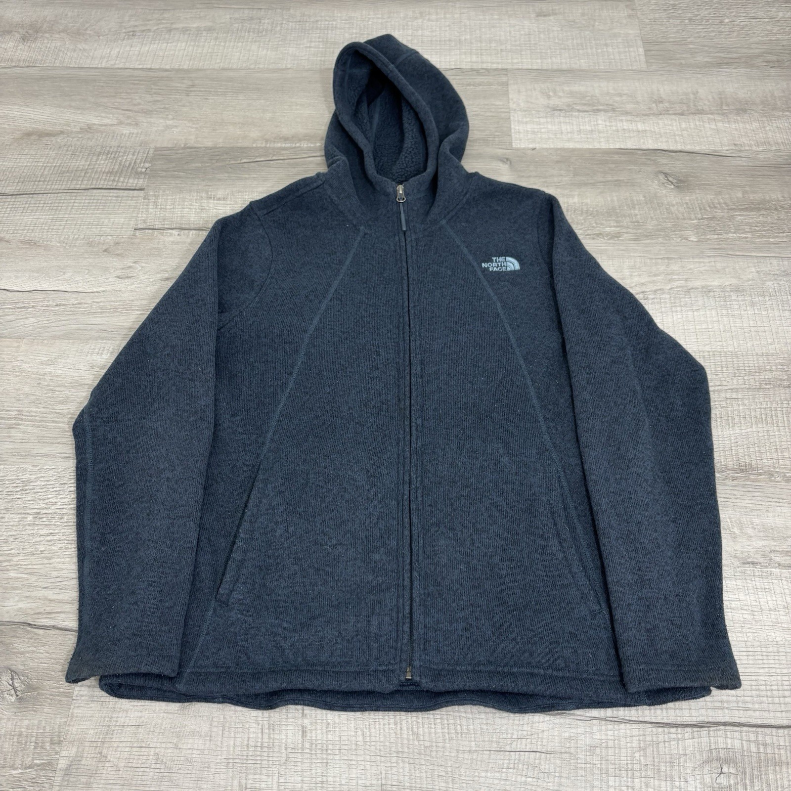 The North Face Blue Crescent Full-Zip Fleece jacket Women’s XL