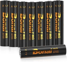 Lithium Batteries AAA 8 Pack | 1.5V Ultra Long-Lasting, 10-Year Shelf Life, Leak