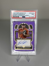 JERSEY MATCH #02/10 - 2023 Topps Definitive Collection Gunnar Henderson Auto RC 