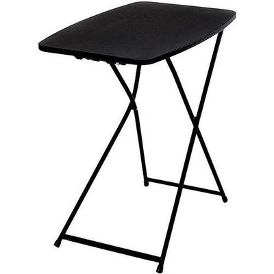 26'' Adjustable Height Personal Folding Table Black