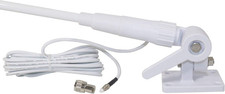 1607-HC Pretuned VHF 3 Dbd Gain Marine Rachet-Mount Fiberglass Antenna, 20 Ft. R