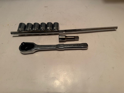 #ad #ad **SALE** NEW Craftsman Ratchet 1 2” Drive 8 pc Socket 12 POINT SET $39.99