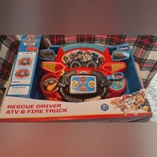 VTech PAW Patrol Rescue Driver 2-in-1 ATV Firetruck Interactive Steering Toy NEW
