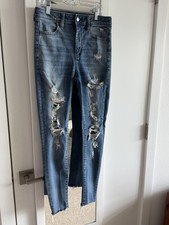 American Eagle Next Level Stretch Jeans Distressed Women's Size 4 Short