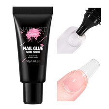 30ML Strong Nail Glue for Press on Nail Tips, Glue Gel for False Nails Fake Acry