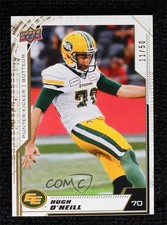 2020 Upper Deck CFL Gold 11/50 Hugh O'Neill #125 0b3