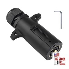 Trailer Plug with Waterproof Seal 7 Point Trailer Wiring Replacement Plug 7 Pin
