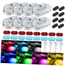 Wireless LED Lights for Car, 7 Colors Magnetic Auto Interior Light with 8PCS