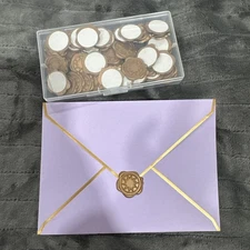 Envelope Stickers Look Like Wax Seal Stamp