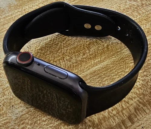 Apple Watch Series 6 44mm Blue Aluminum Case with Black Sport Band (A2292)