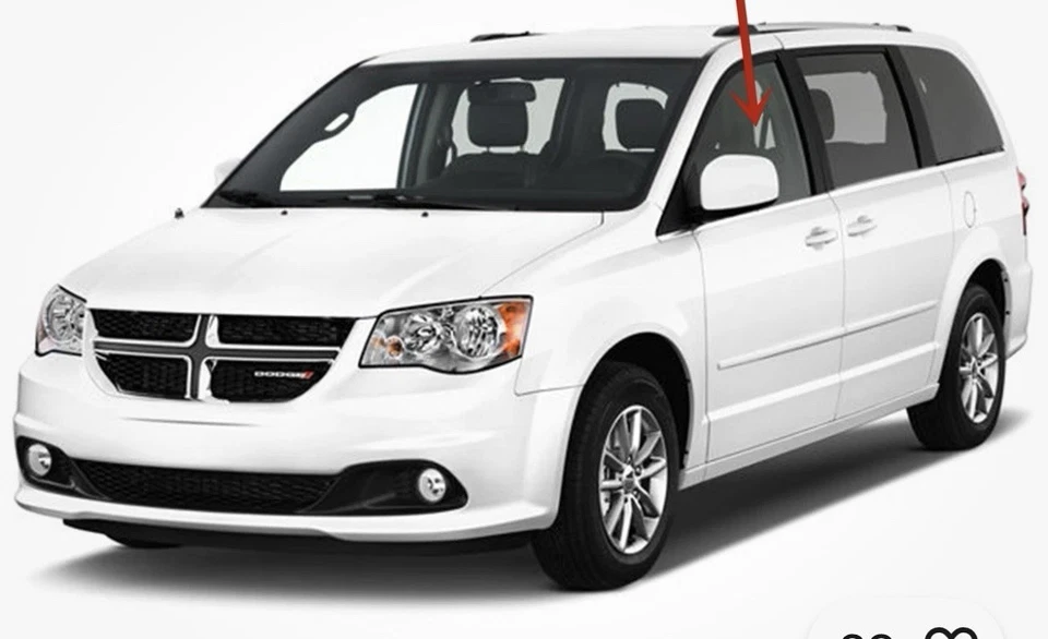 Dodge Chrysle Driver 2008-2020 puerta delantera izquierda vidrio gran caravana ventana fabricante de equipos originales Foto 2 de 4