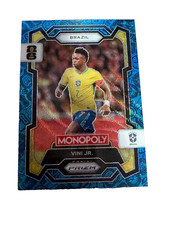 Vini Jr. 2026 Panini Prizm Monopoly FIFA World Cup #14 Blue Wave Brazil