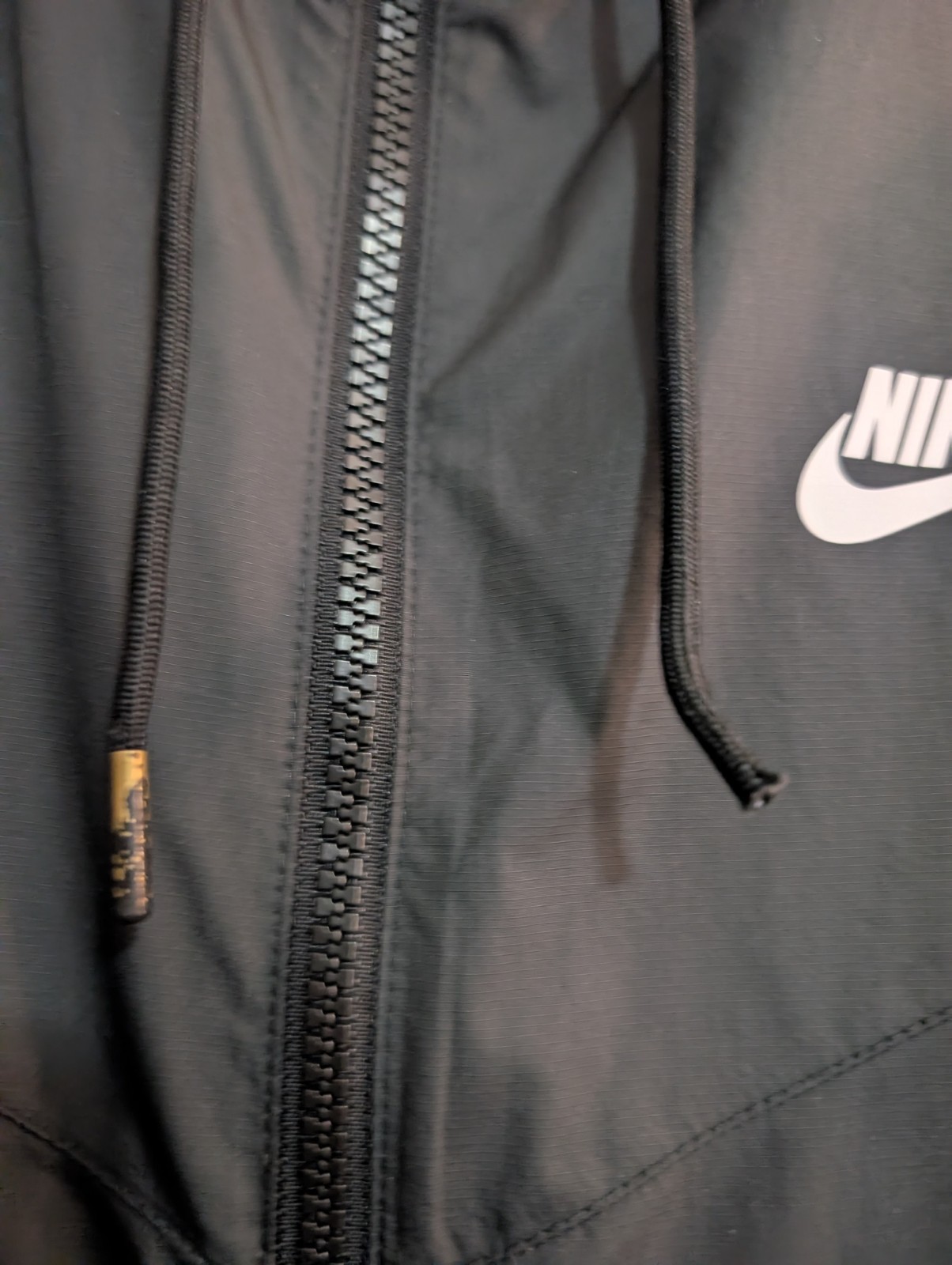 Nike Rare Windbreaker Windrunner Jacket Black Lar… - image 3