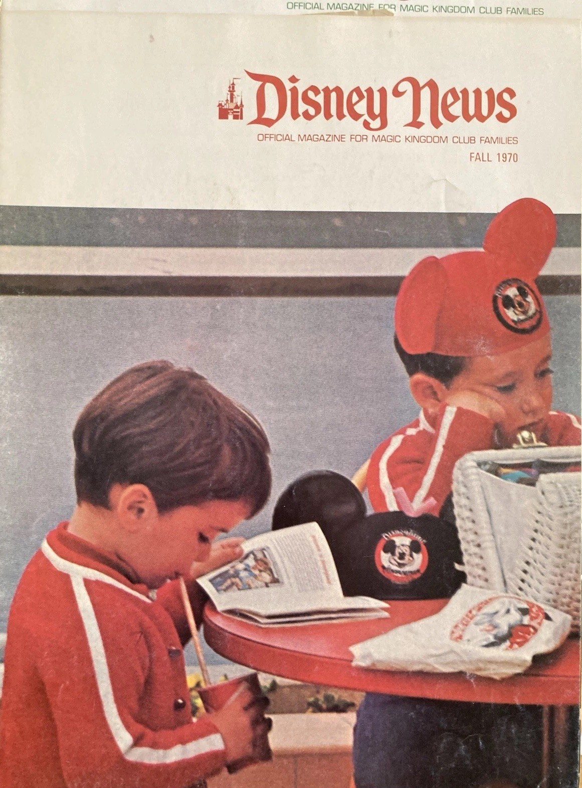 Disney News Magic Kingdom Club Magazines Summer 1970 - Spring 1971 Editions (4)