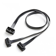 -B4 OBD II OBD2 16 Pin Splitter Extension 1 x Male and 2 x Female 1 PACK