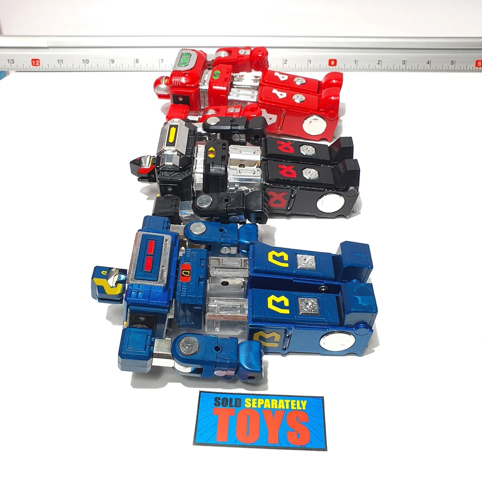 Voltron II DELUXE GLADIATOR SET w BOX 1984 Blue, Black & Red figures NICE & RARE - Image 2 of 4