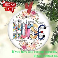 Nurse Meaning Christmas Ornaments, Nurse Gift, Nurse Ornament, Doctor Ornamen...