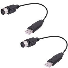 USB to PS/2 Converter Adapter Cable PS2 Female Keyboard Mouse Interface to...