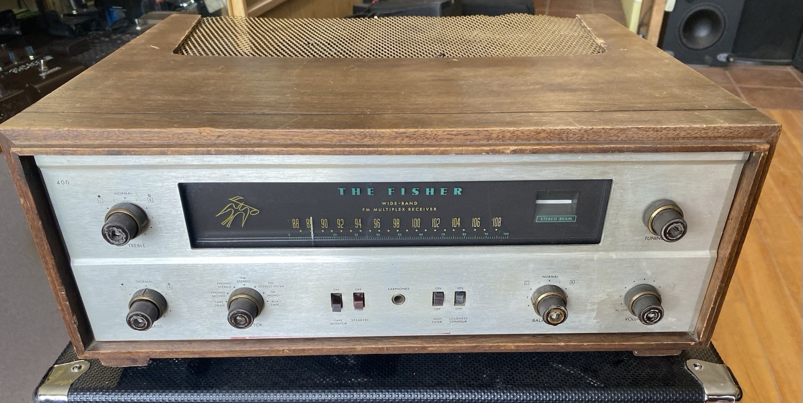 Vintage Fisher 400 Tube Stereo Receiver  New Power Tubes