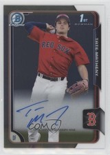 2015 Bowman Draft Chrome Draft Pick Auto Tate Matheny #BCA-TMA Auto 4nm