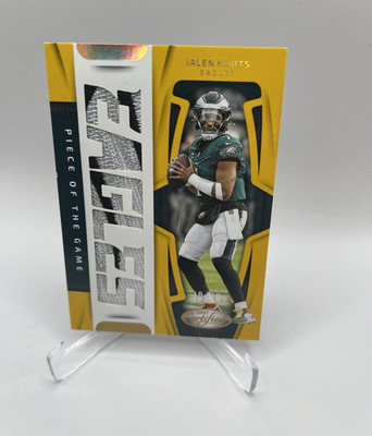 2025 Panini Certified Jalen Hurts Piece of the Game Memorabilia /10 #POG-JHS 