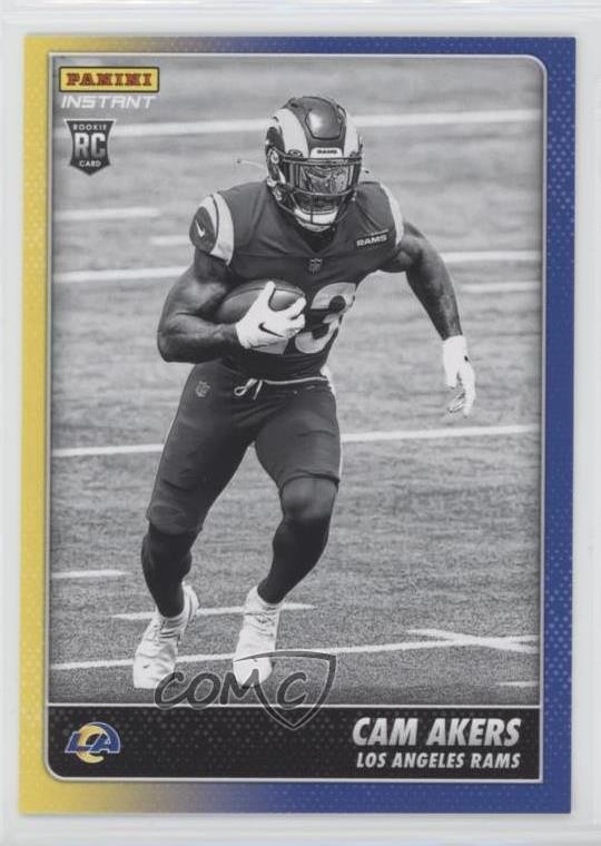 2020 Panini Instant NFL Black and White Rookies /518 Cam Akers #BW2 RC