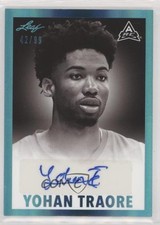 2021-22 Leaf Memories 1960 Base Platinum Spectrum 42/99 Yohan Traore Auto 0u66