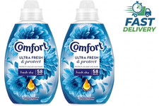 Image of Comfort Ultra Fabric Conditioner Softener Fresh Sky 58 Washes 870ml Pack Of 2