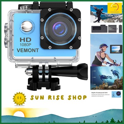 Versatile 1080P Waterproof Action Camera for Sports & Adventures - Kids & Adults