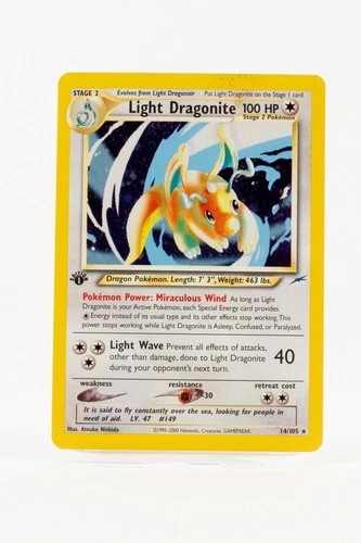 Light Dragonite [1st Edition] 14/105 Neo Destiny Rare Holo, LP