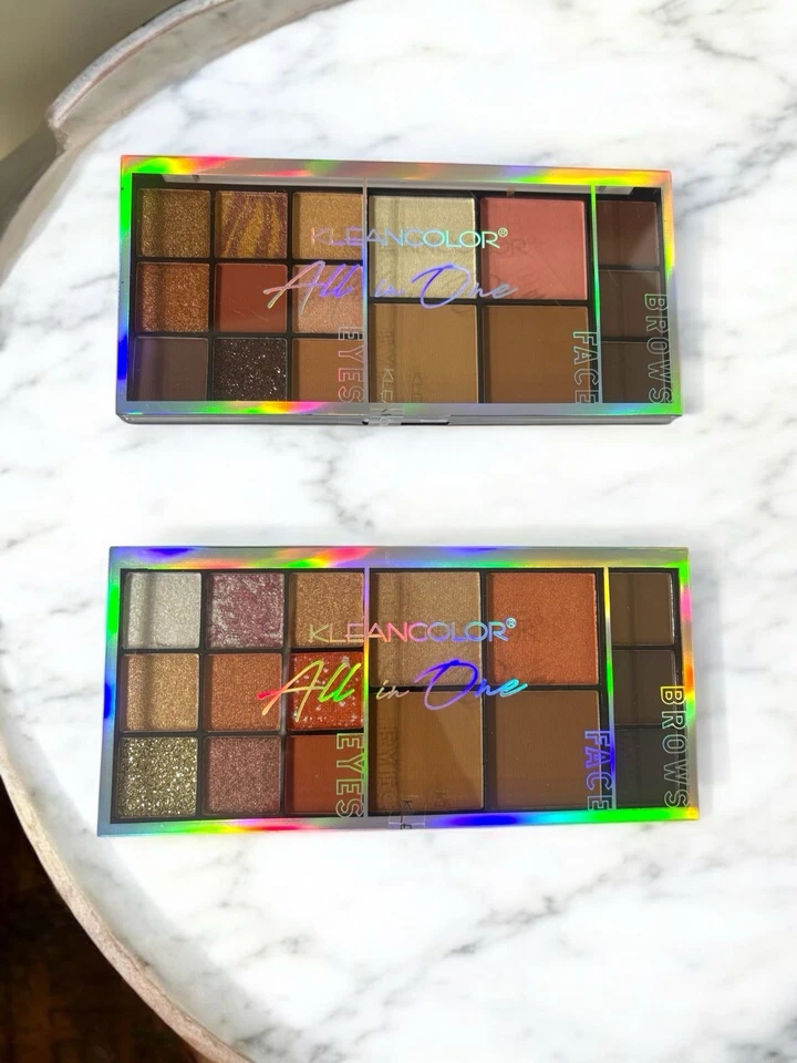 KleanColor All in One Make-Up Palette (Brow, Eye, Face) Set Of 2 - Image 2 of 4