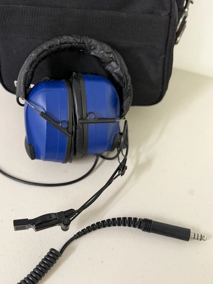 Sennheiser HMD 120 Headset Ear-Pad Blue Coiled Cable Made in Germany - Image 3 of 4