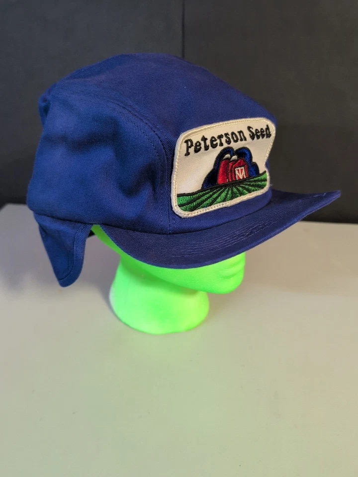 Sombrero ajustado Peterson Seed vintage marca K EE. UU. talla 7 3/8 orejeras (H16) Foto 2 de 4