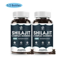 Pure Himalayan Shilajit Gummies, Organic, Extremely Potent 1000 mg 60/120 Gummie