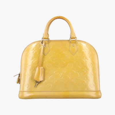 Louis Vuitton Monogram Dune Vernis Alma PM M90101 Gelb Damen Logo Handtasche