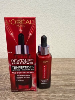 L'Oreal Revitalift Triple Power Tri-Peptides Vit C+ Hyaluronic Acid 1.0 Oz New!