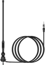 Waterproof Marine Antenna AM FM Golf Cart ATV UTV RV Car Stereo, Boat Mast Flexi