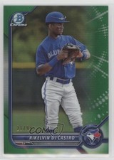 2022 Bowman Chrome Prospects Green Refractor 21/99 Rikelvin De Castro bd7