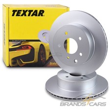 TEXTAR 2x BREMSSCHEIBE HINTEN FÜR INFINITI NISSAN QASHQAI X-TRAIL RENAULT KOLEOS