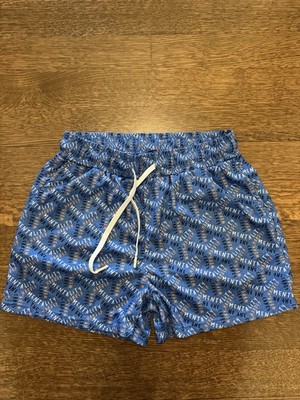 Mentality Men s Blue Graphic Print Shorts Size L Elastic Waist Drawstring
