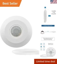 Versatile Ceiling Mount PIR Motion Sensor - Ideal for Home Safety and Lighting