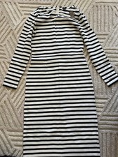 J. Crew Striped Cotton Long Sleeve Dress NWT 0