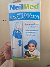 NeilMed Aspirator - Battery Operated Nasal Aspirator for Babies  Kids B